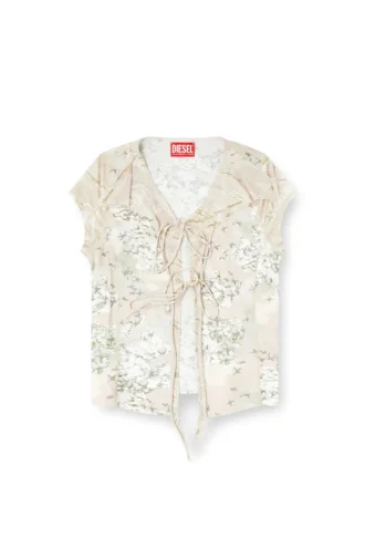 t-afrymy Tie top with mixed camo prints