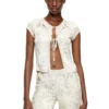 t-afrymy Tie top with mixed camo prints