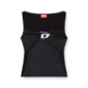 t-amai Nylon jersey top with ruching