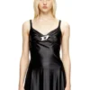 t-amai Nylon jersey top with ruching
