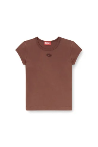 t-angie-od T-shirt with cut-out embroidered logo