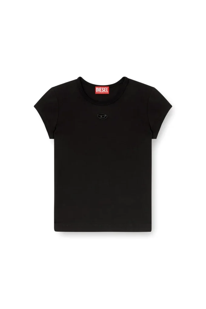 t-angie-od T-shirt with cut-out embroidered logo