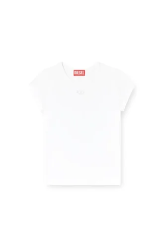 t-angie-od T-shirt with cut-out embroidered logo