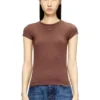 t-angie-od T-shirt with cut-out embroidered logo