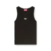 t-anki-od Slim ribbed tank top with metallic Oval D