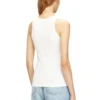 t-anki-od Slim ribbed tank top with metallic Oval D