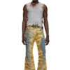 t-bisco-burn-art Tulle top with burning plastic print