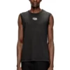 t-bisco-iod Sleeveless cotton top with metallic Oval D