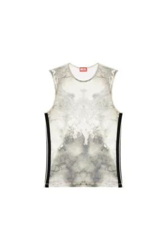 t-bisket Tank top in printed mesh