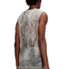 t-bisket Tank top in printed mesh
