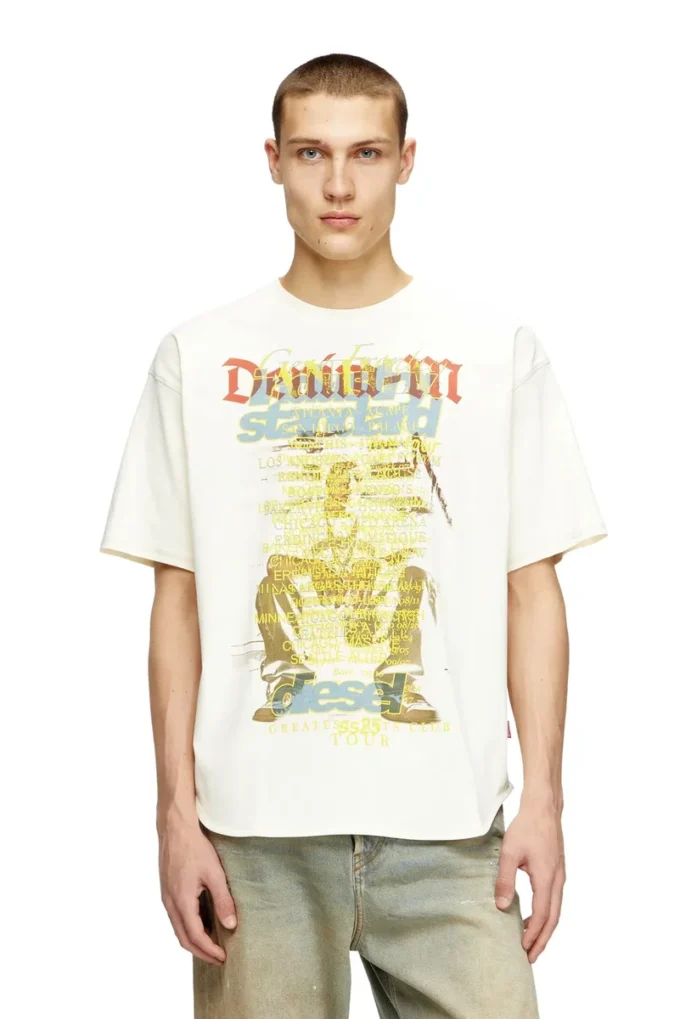 t-bix-aa T-shirt with lyrics print