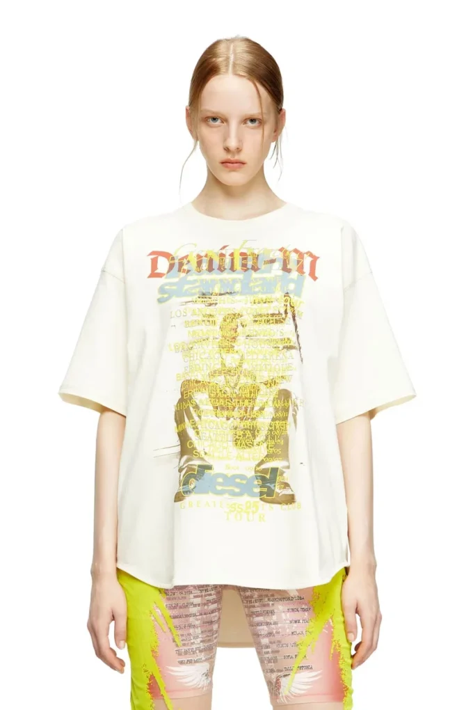 t-bix-aa T-shirt with lyrics print