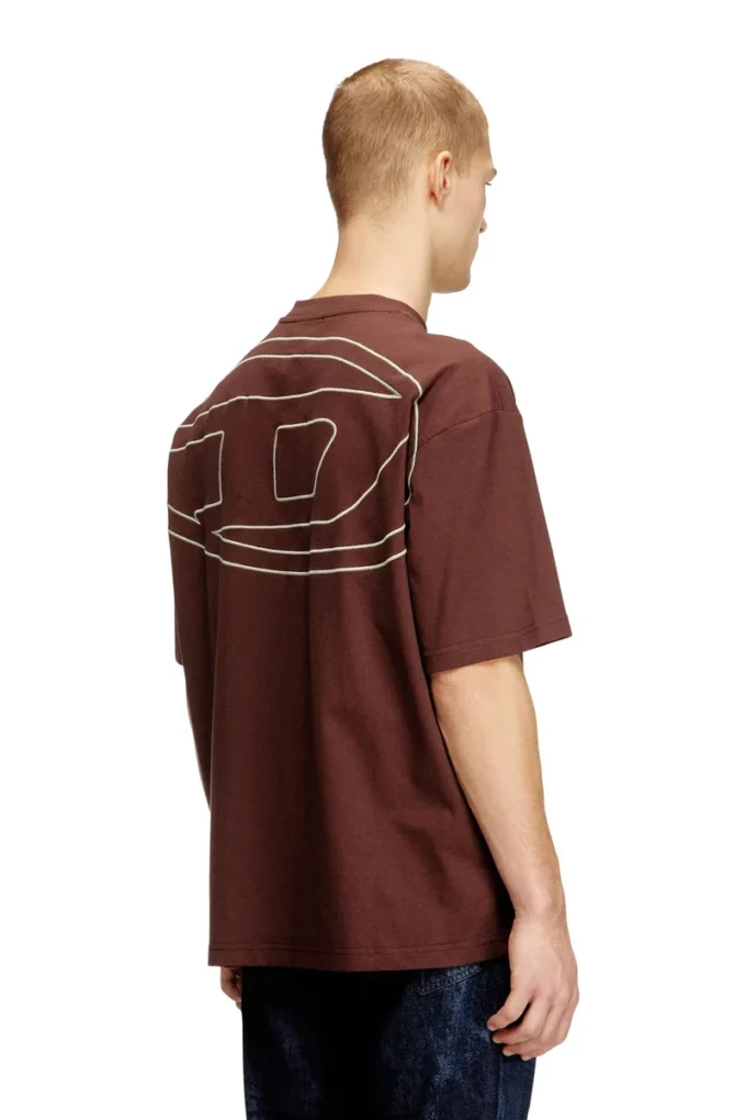 t-boggy-megoval-d T-shirt with maxi oval D embroidery