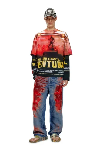 t-boxt-adventure T-shirt with Diesel film print