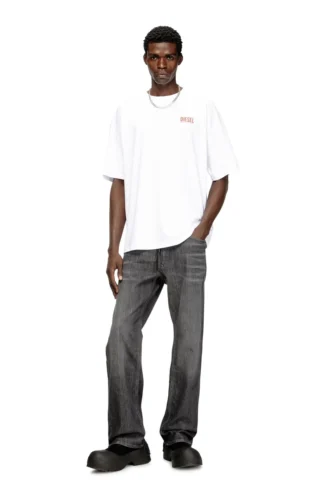 t-boxt-bisk Cotton T-shirt with Diesel Biscotto print