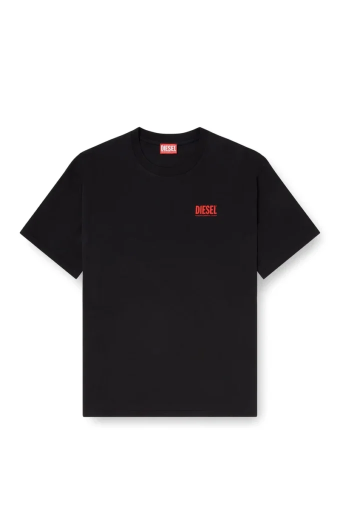 t-boxt-bisk Cotton T-shirt with Diesel Biscotto print