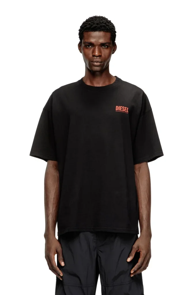 t-boxt-bisk Cotton T-shirt with Diesel Biscotto print