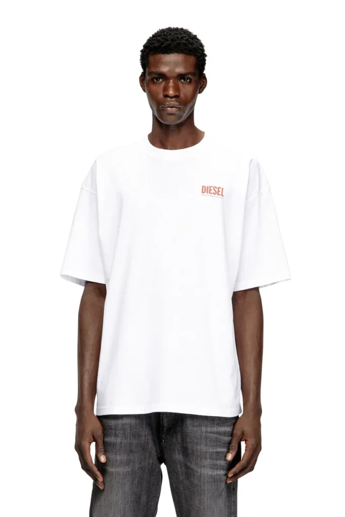 t-boxt-bisk Cotton T-shirt with Diesel Biscotto print