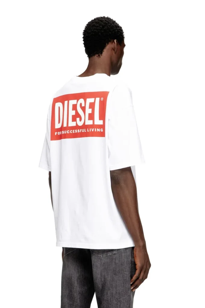 t-boxt-bisk Cotton T-shirt with Diesel Biscotto print