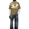 t-boxt-bleach T-shirt with bleached Oval D logo
