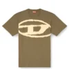 t-boxt-bleach T-shirt with bleached Oval D logo