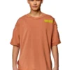 t-boxt-dbl T-shirt with destroyed peel-off effect