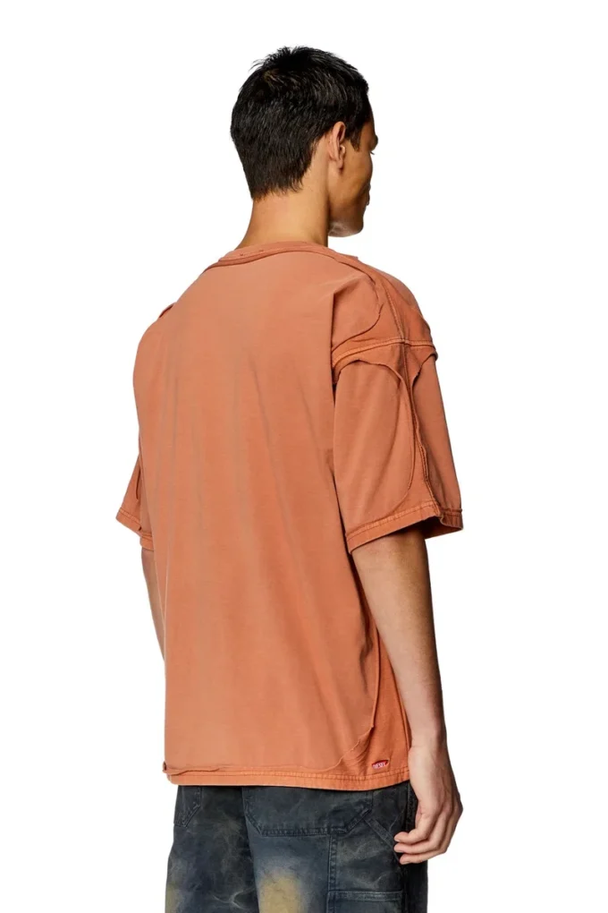 t-boxt-dbl T-shirt with destroyed peel-off effect