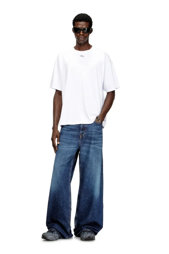 t-boxt-dco Relaxed cotton T-shirt with Oval D embroidery