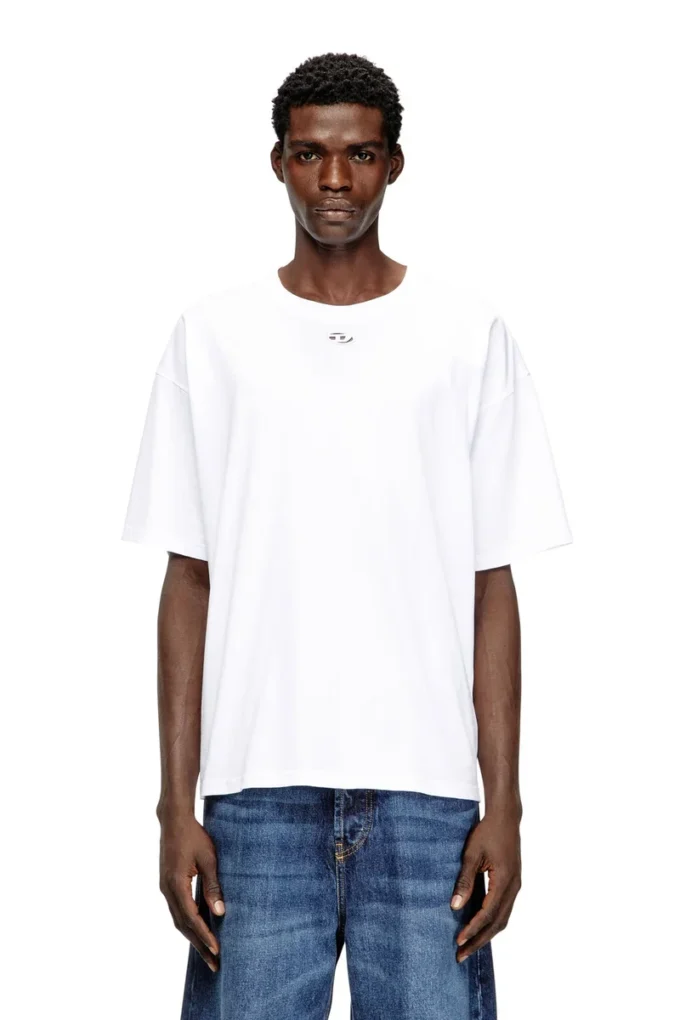 t-boxt-dco Relaxed cotton T-shirt with Oval D embroidery