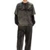 t-boxt-den Relaxed cotton T-shirt with Oval D applique