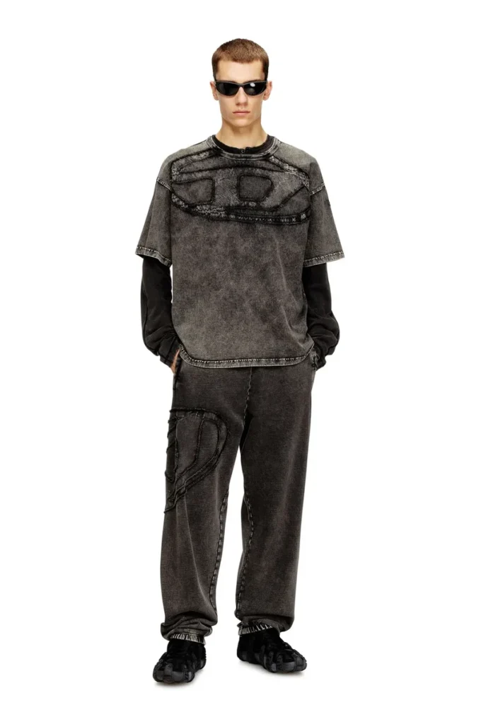 t-boxt-den Relaxed cotton T-shirt with Oval D applique
