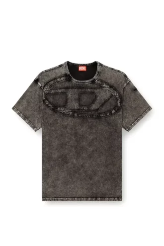 t-boxt-den Relaxed cotton T-shirt with Oval D applique