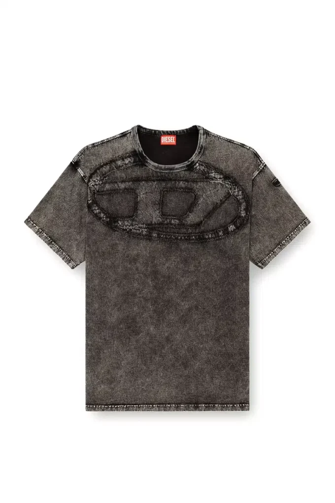 t-boxt-den Relaxed cotton T-shirt with Oval D applique