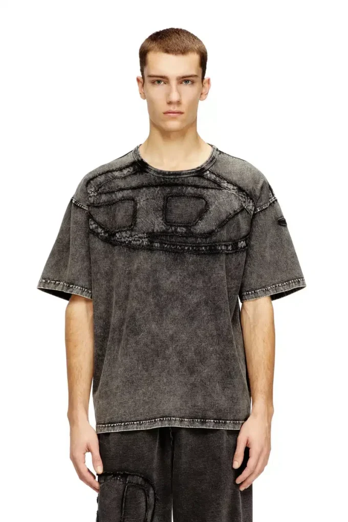 t-boxt-den Relaxed cotton T-shirt with Oval D applique
