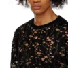 t-boxt-ls-devor Tulle T-shirt with destroyed jersey