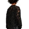 t-boxt-ls-devor Tulle T-shirt with destroyed jersey