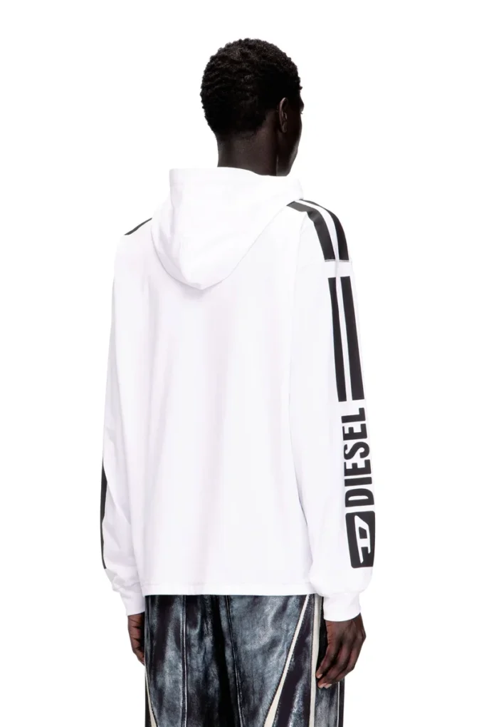 t-boxt-ls-hood-rib Hoodie T-shirt with contrast graphics