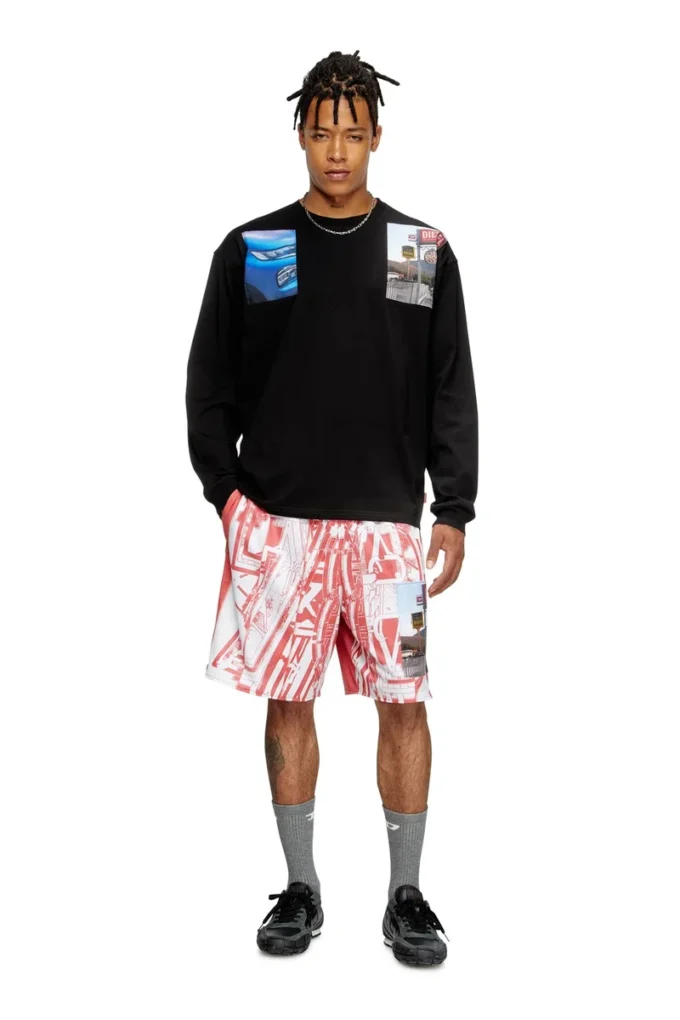 t-boxt-ls-t5 Long-sleeve T-shirt with logo photo patches