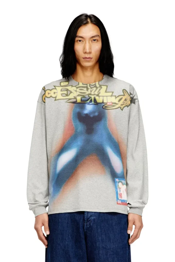 t-boxt-ls-v1 Cotton T-shirt with digital print