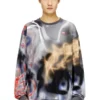 t-boxt-ls-v4 Long-sleeve graffiti-print T-shirt