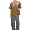 t-boxt-n14 T-shirt with distressed flocked logo