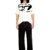 t-boxt-n14 T-shirt with distressed flocked logo