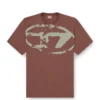 t-boxt-n14 T-shirt with distressed flocked logo