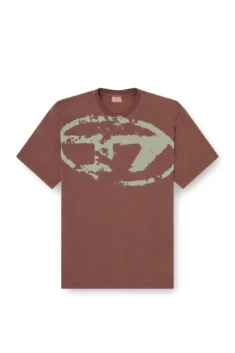 t-boxt-n14 T-shirt with distressed flocked logo