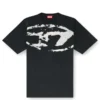 t-boxt-n14 T-shirt with distressed flocked logo