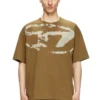 t-boxt-n14 T-shirt with distressed flocked logo