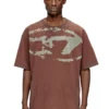 t-boxt-n14 T-shirt with distressed flocked logo