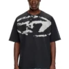 t-boxt-n14 T-shirt with distressed flocked logo