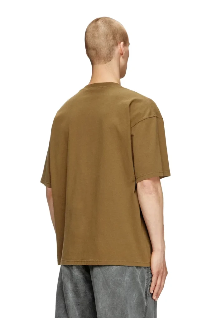 t-boxt-n14 T-shirt with distressed flocked logo