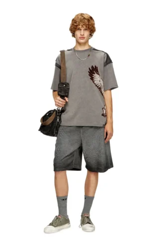 t-boxt-peeloff Peel-off T-shirt with eagle print